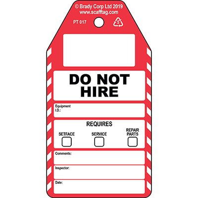 Do Not Hire tag