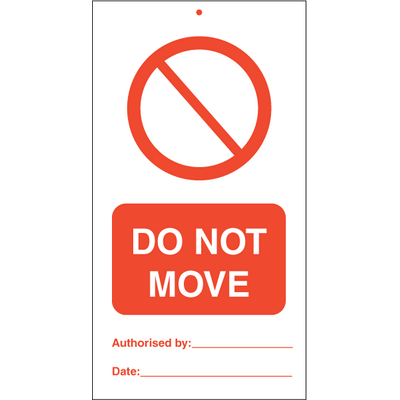 Do not move (pk. a 10 stk.) 140x75 mm