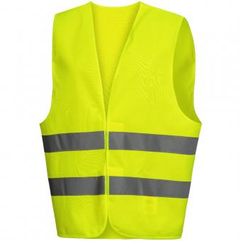 7111 Nitras gul sikkerhedsvest klasse 2, fluorescerende gul refleksvest 120 g/kvm Large
