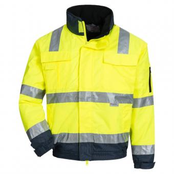 Nitras 7141 MOTION TEX VIZ PLUS , 4-i-1 pilotjakke Aftagelige ærmer og Premium kvalitet, aftagelig polær fleece), perifere 3M Scotchlite &trade;Pilotjakke