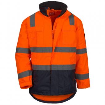 Nitras 7144 MOTION TEX VIZ Orange arbejdsjakke Polyester 3XL