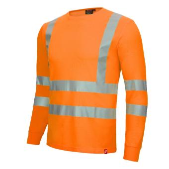 Nitras 7009 MOTION TEX VIZ orange Bomuld polyester langærmet bluse klasse 2 XLarge