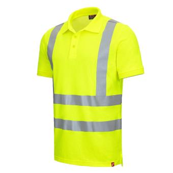 Nitras 7013 MOTION TEX VIZ Poloskjorte gul bomuld polyester klasse 2 2XL