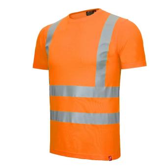 Nitras 7008 MOTION TEX VIZ orange T-shirt klasse 2 bomuld polyester XSmall