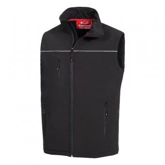 Nitras 7160 MOTION TEX LIGHT softshell vest Sort XSmall