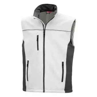 Nitras 7163 MOTION TEX LIGHT Hvid grå Softshell Vest 4XL