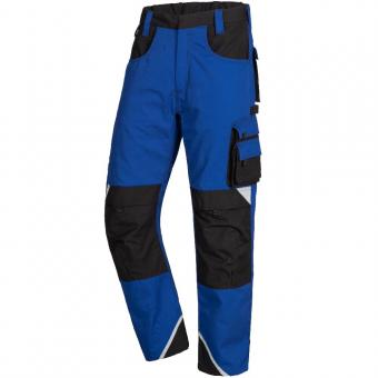 Nitras 7611 MOTION TEX PLUS Royal blå sort, med knælommer, polyester bomulds arbejdsbenklæder