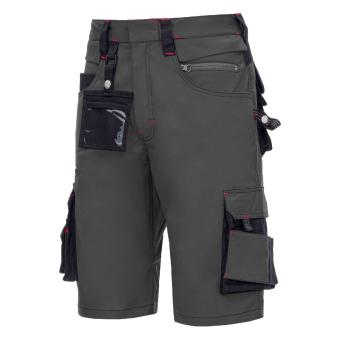 Nitras 7702 MOTION TEX PRO FX Stretch grå sort arbejds shorts 52