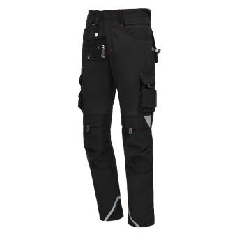 Nitras 7710 MOTION TEX PRO FX Sort Strecth arbejdsbenklæder polyester bomuld 280 g/m², åndbart 65 % polyester, 33 % bomuld, 2 % elastanr 64