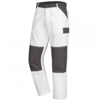 Nitras 7513 MOTION TEX LIGHT Hvid / grå polyester bomulds arbejdsbenklæder 42