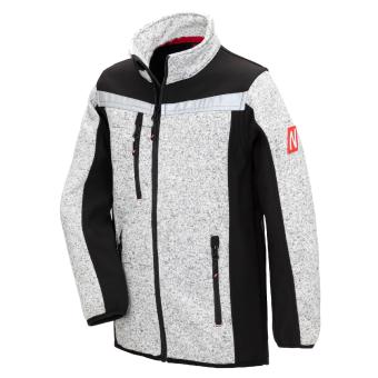 Nitras 7192KIDS MOTION TEX KIDS Softshell jakke til børn - Lysegrå / sort 158-164