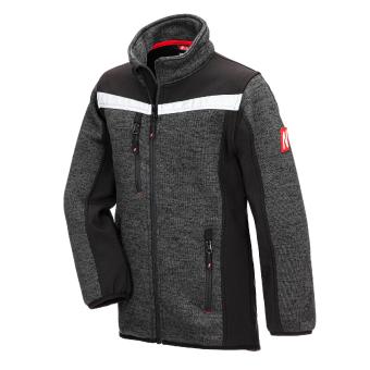 Nitras 7190KIDS MOTION TEX KIDS Sort softshell jakke til børn 320 g/kvm, åndbart strikket materiale, behagelig bærekomfort takket være stretchy mate