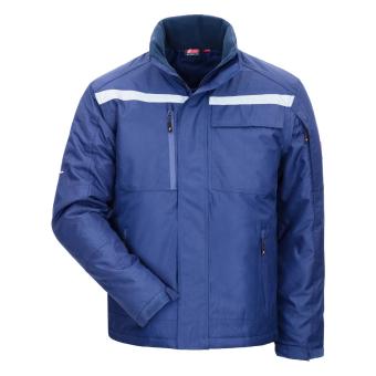 Nitras 7031 MOTION TEX PLUS Parka arbejdsjakke Navy blå med indsyet reflekser Large