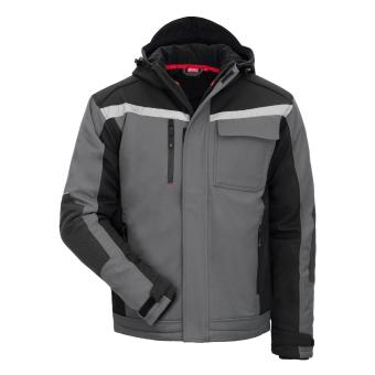 Nitras 7182W MOTION TEX PLUS Vinter Grå sort Softshell jakke vindafvisende Large