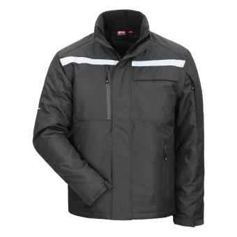 Nitras 7030 MOTION TEX PLUS Sort kraftig Parka arbejdsjakke indsyet reflekser svejste sømme Large
