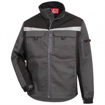 Nitras 7752 MOTION TEX PRO FX Grå Sort arbejdsjakke Polyester Bomuld 280 g/m², åndbart materiale, optimal bærekomfort (2-vejs stretch), justerbare m
