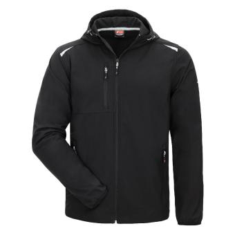 Nitras7195 MOTION TEX LIGHT Letvægts Windbreaker sort 180 g/m², meget let og høj bærekomfort takket være blødt softshell-materiale med vandafvisende