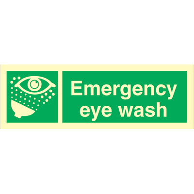 Emergency eye wash 100x300 mm