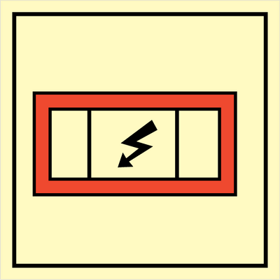 Emergency switchboard 150x150 mm