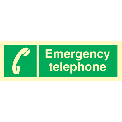 Emergency telephone 100x300 mm