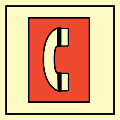Emergency telephone station 150x150 mm