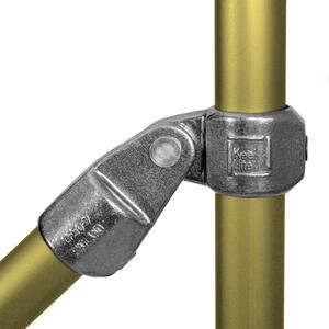 Enkelt hængsel - fitting LC50 - 42,4 mm (LC50-77), Kee lite alu rørfitting