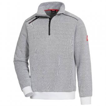 Nitras 7038 MOTION TEX PLUS kraftig hvid arbejds pullover 400 gram XSmall