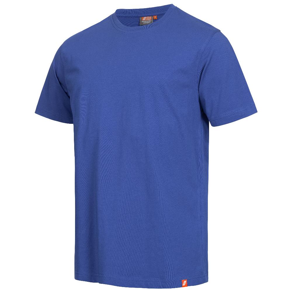 Nitras 7005 MOTION TEX LIGHT T-Shirt, Meget blød og glat, UV-beskyttelse UPF 40+ 100% bomuld Blå, XLarge