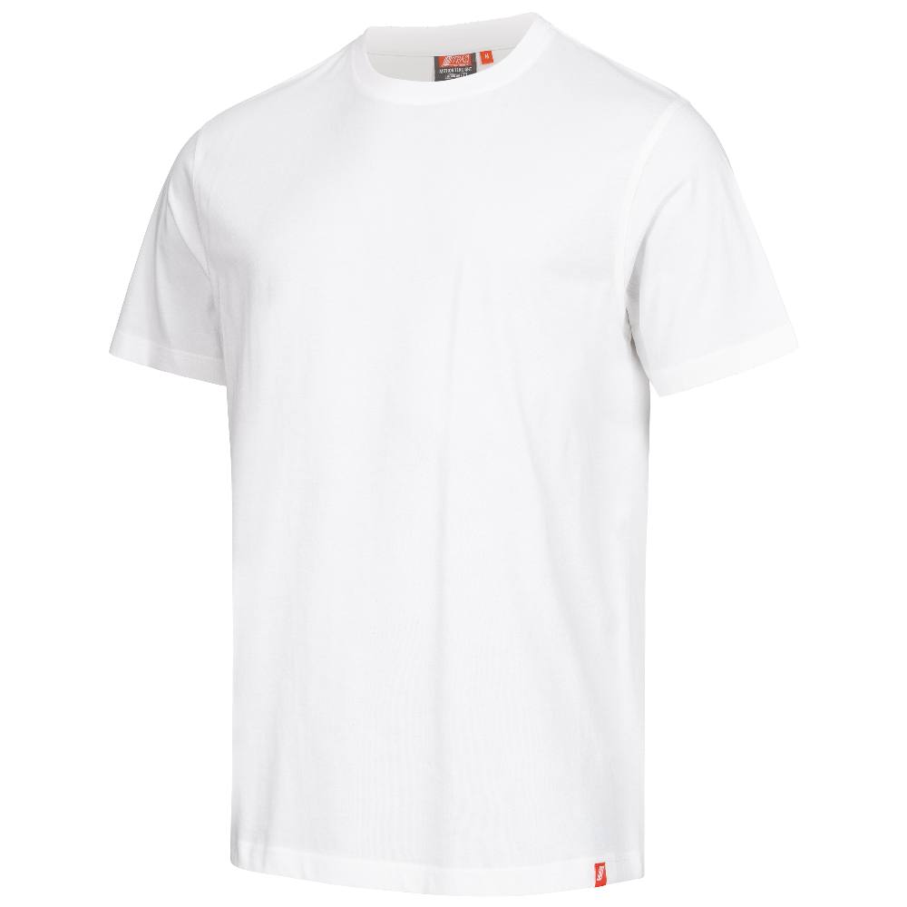 Nitras 7005 MOTION TEX LIGHT T-Shirt, Meget blød og glat, UV-beskyttelse UPF 40+ 100% bomuld Hvid, 6X-Large