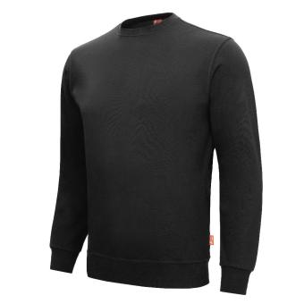 Nitras 7015 MOTION TEX LIGHT Kraftig Pullover / Sweatshirt bomuld polyester oeko-Tex 300 g / m² 70 % bomuld, 30 % polyester Sort, XSmall