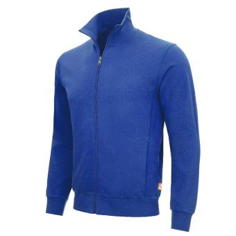 Nitras 7020 MOTION TEX LIGHT sweats shirt jakke med lynlås. Bomuld polyester. . 300 g / m² Sporty og lige design .Med høj hals krave og 2 sidelommer