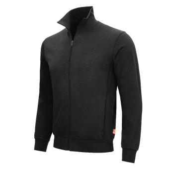 Nitras 7020 MOTION TEX LIGHT sweats shirt jakke med lynlås. Bomuld polyester. . 300 g / m² Sporty og lige design .Med høj hals krave og 2 sidelommer