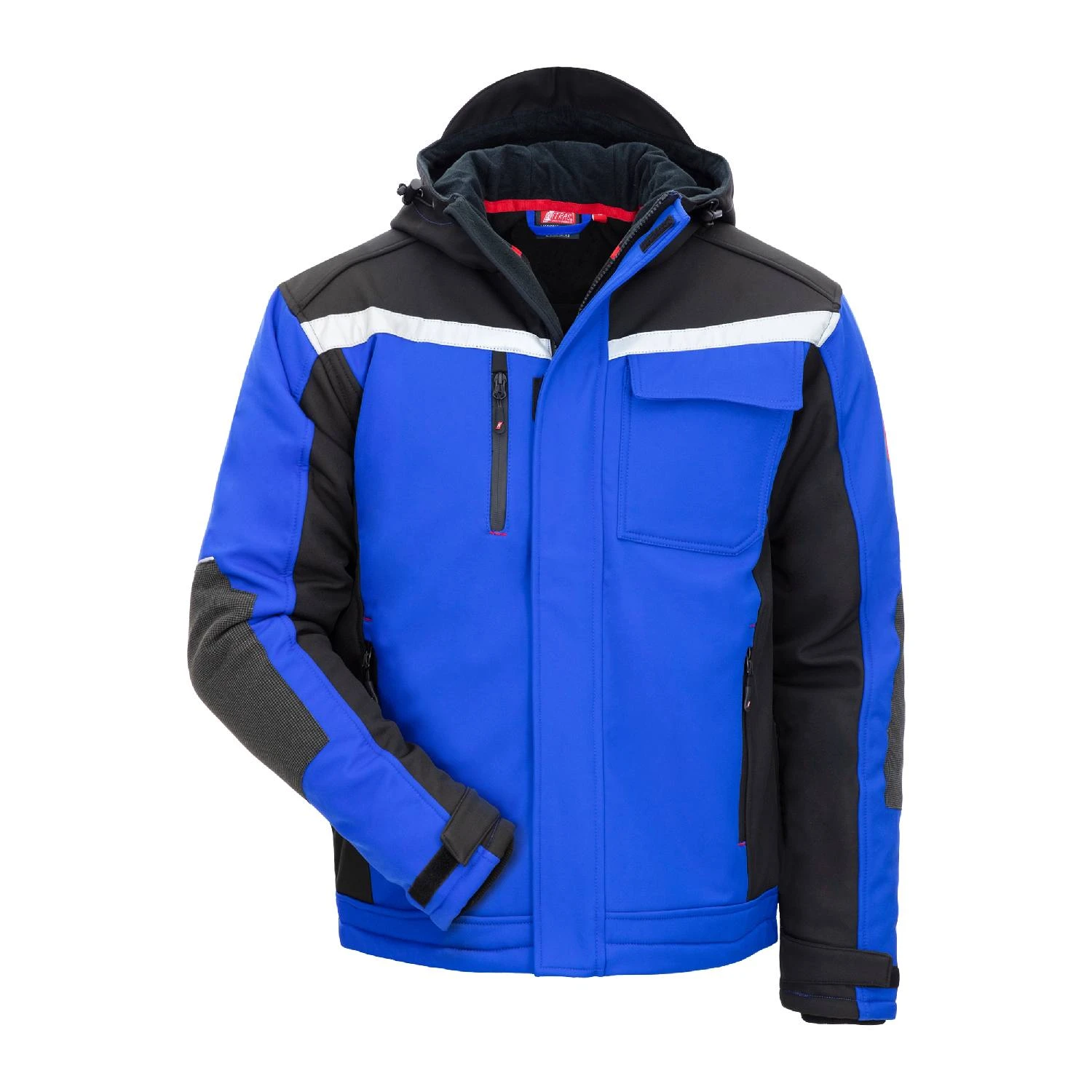 Nitras 7181W MOTION TEX PLUS Vinter softshell jakke blå Polyester vandafvisende og vindbestandige egenskabe 340 G/m2, Medium