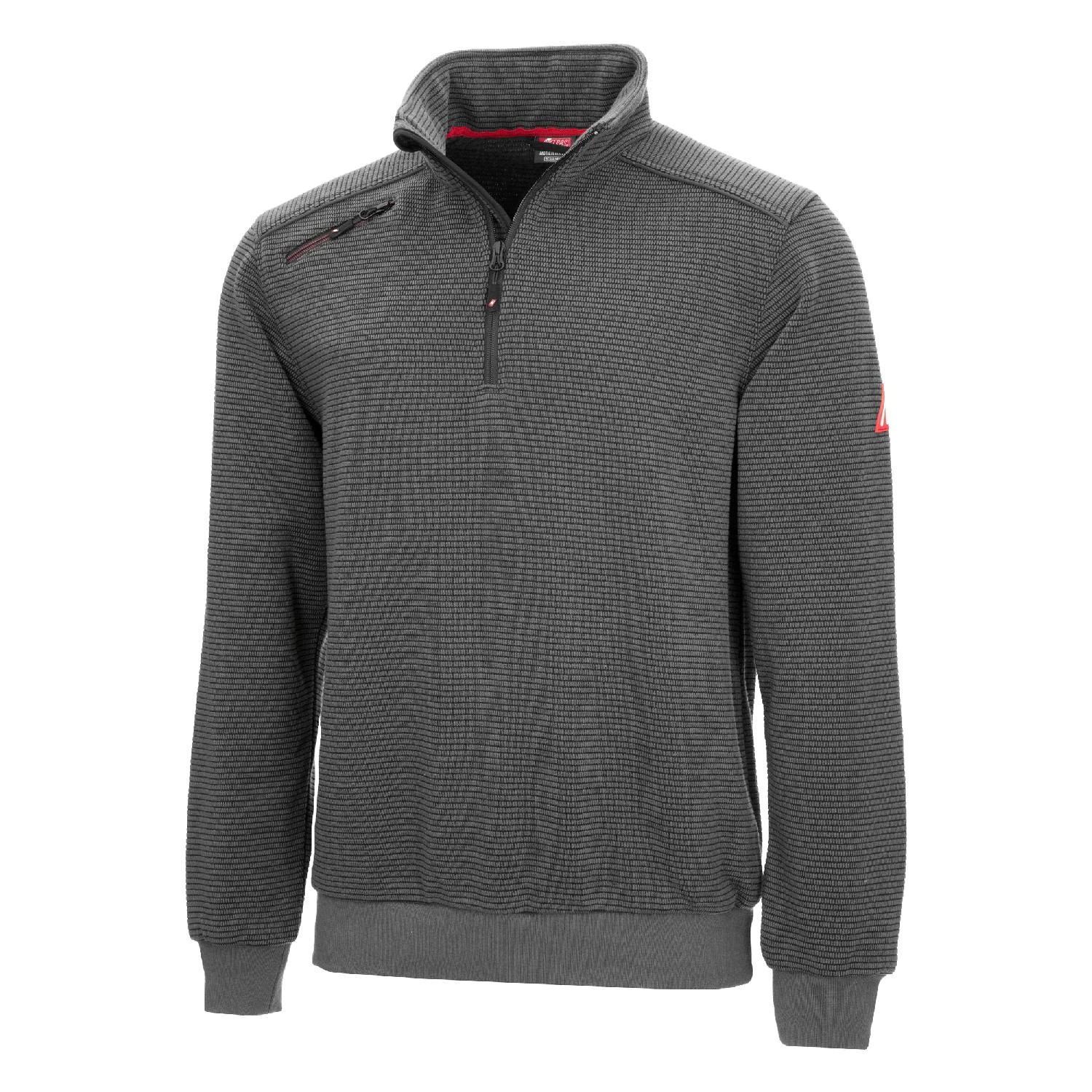 Nitras 7037 MOTION TEX PLUS grå kraftig 400 grams arbejds pullover XSmall
