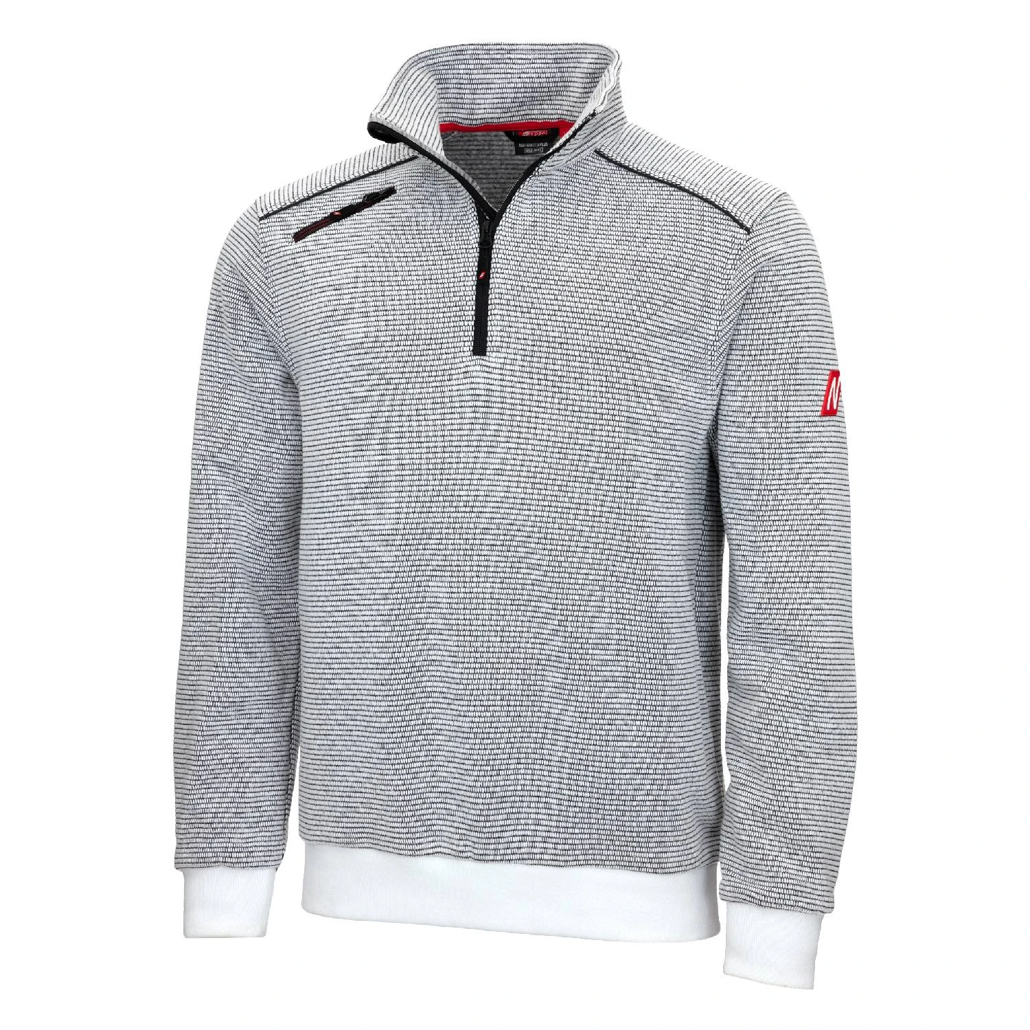 Nitras 7038 MOTION TEX PLUS hvid kraftig 400 grams arbejds pullover 3XL