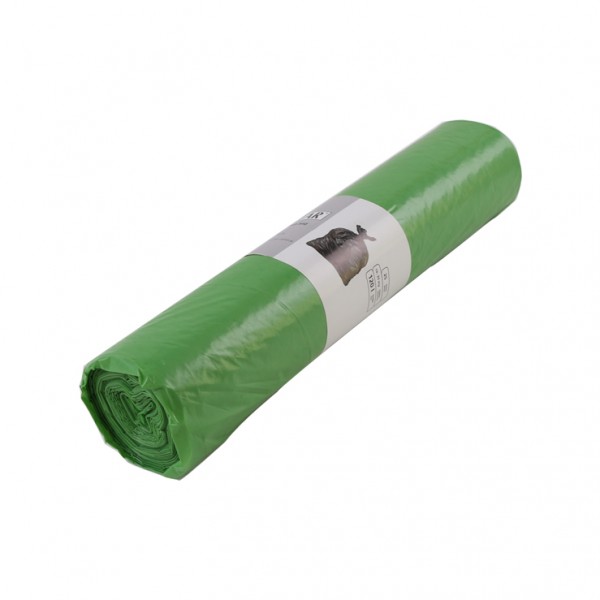 Affaldssække 120 L - LDPE - Rulle Grøn
