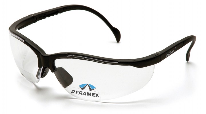 Sikkerhedsbrille med læsefelt og styrke - Pyramex VENTURE II V2 READERS +2.0