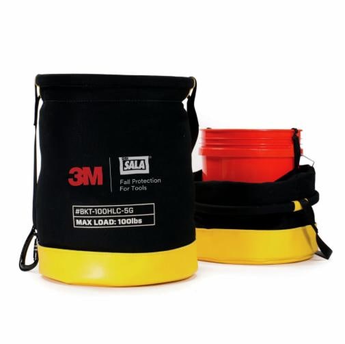 3M&trade; DBI-SALA® sikkerhedsspand i kanvas til 18 liter, lukkesystem med krog og løkke udviklet til 45,4 kg 1500135