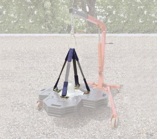 3M&trade; DBI-SALA® fritstående modvægt ved forankring på tag 2100180, sølv