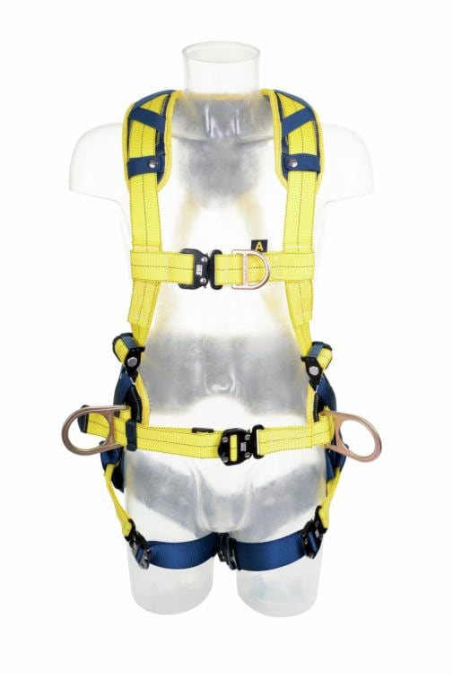 3M&trade; DBI-SALA® Delta&trade; 4-punkt komfort sele med bælte, Quick-connect spænder, 1112965, Gul, Small