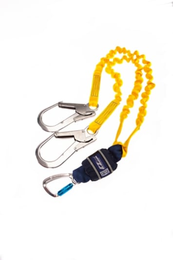 3M&trade; DBI-SALA® EZ-Stop&trade; Udvidelsesline med falddæmper, elastisk sele, dobbeltline, 2 m, 1246557
