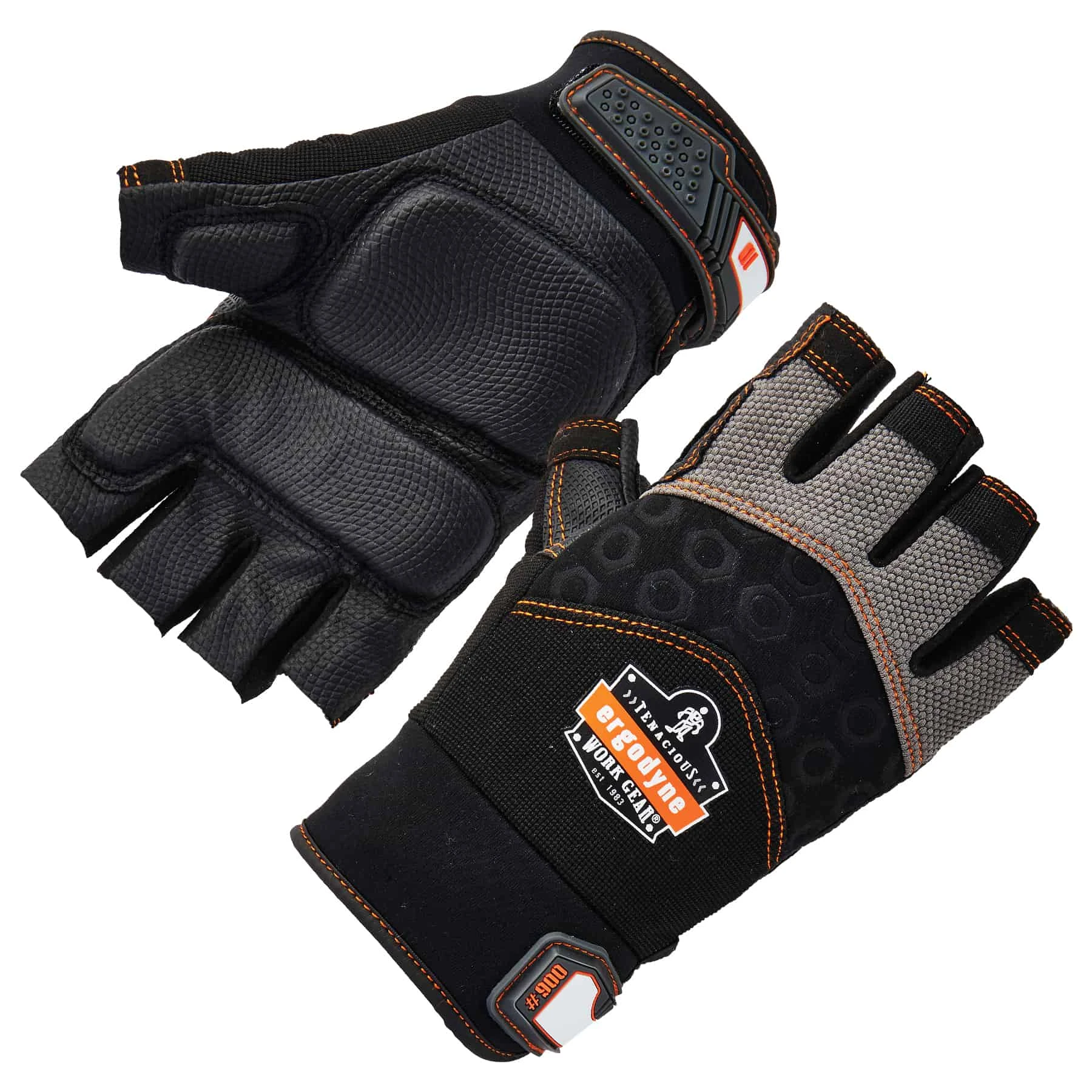 Ergodyne ProFlex 900 fingerløse Impact Handsker Small