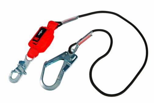 3M&trade; Protecta® line med falddæmper, 140 kg kapacitet, elastiksele, enkelt line, 1,50 m, 1260330