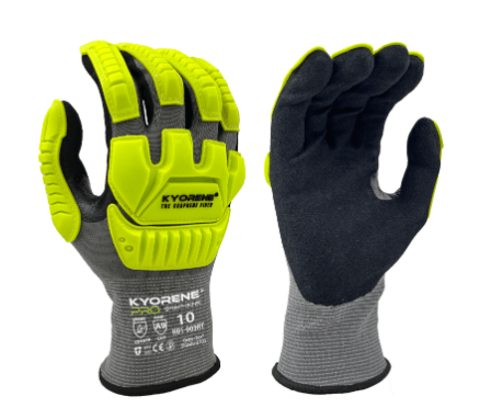 Kyorene Pro K01-903RT - Slagfast handske med høj skærefasthed, egnet til Offshore 11 - XXL (Lyseblå manchet)