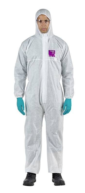 Ansell AlphaTec 1500 type 5/6 coverall model 138 hvid, WH15S-00138 Small