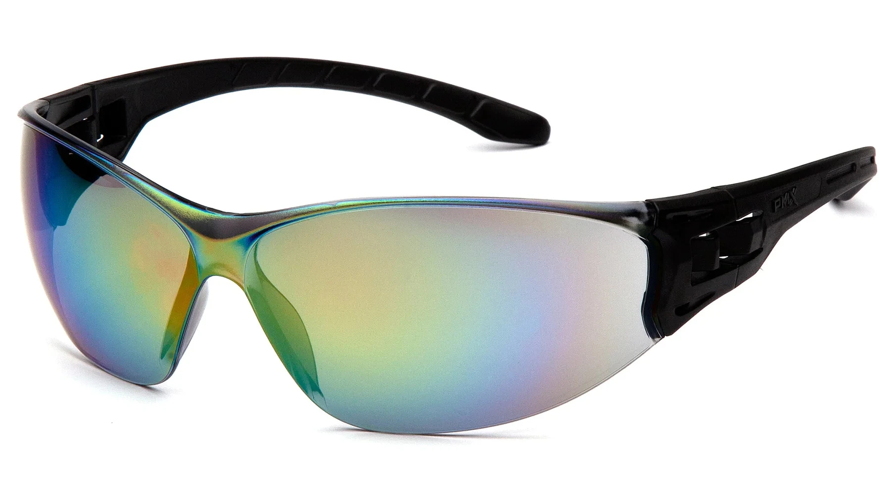 Sikkerhedsbrille Pyramex Trulock, sort stel, flere linse farver Flerfarvet spejl