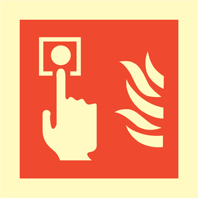 Fire alarm 150 x 150 mm