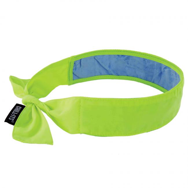 Chill-Its 6700CT - Pandebånd, bandana med PVA-køleteknologi, bindes lukket Lime