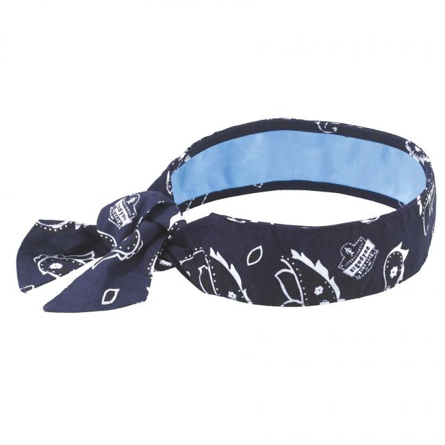 Chill-Its 6700CT - Pandebånd, bandana med PVA-køleteknologi, bindes lukket Navy Western