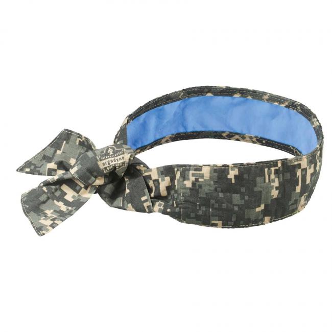 Chill-Its 6700CT - Pandebånd, bandana med PVA-køleteknologi, bindes lukket Camo